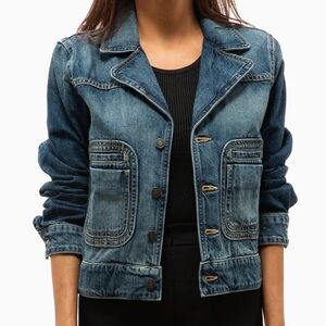 Nili Lotan made in USA! NEVER WORN. denim chore jacket msrp $1,095